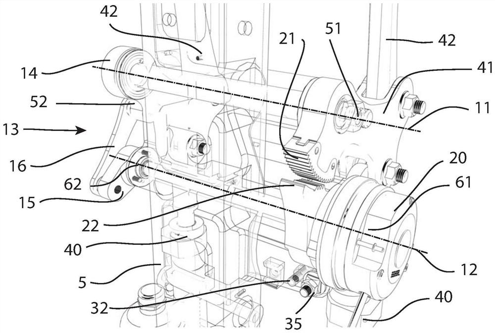 Arcuate frame secondary safety device