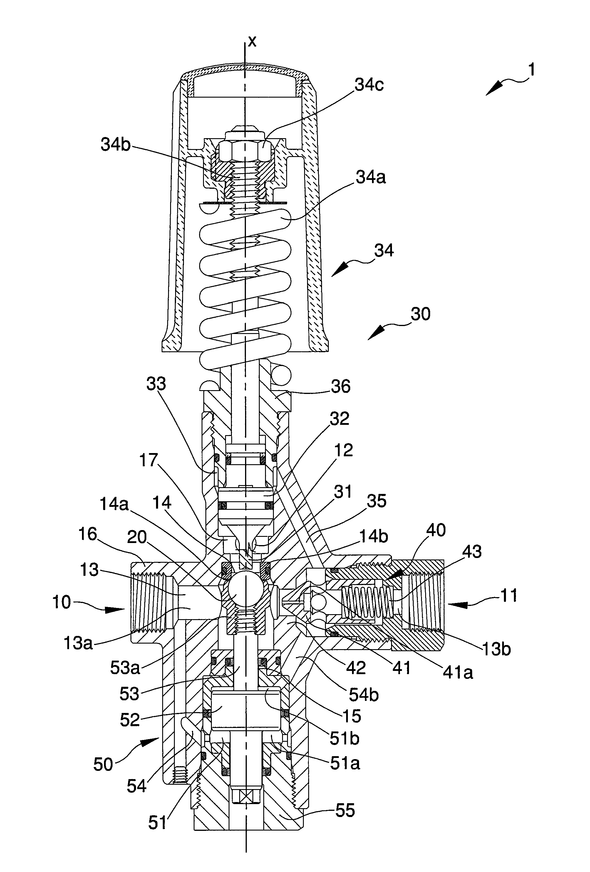 By-pass and pressure regulator valve