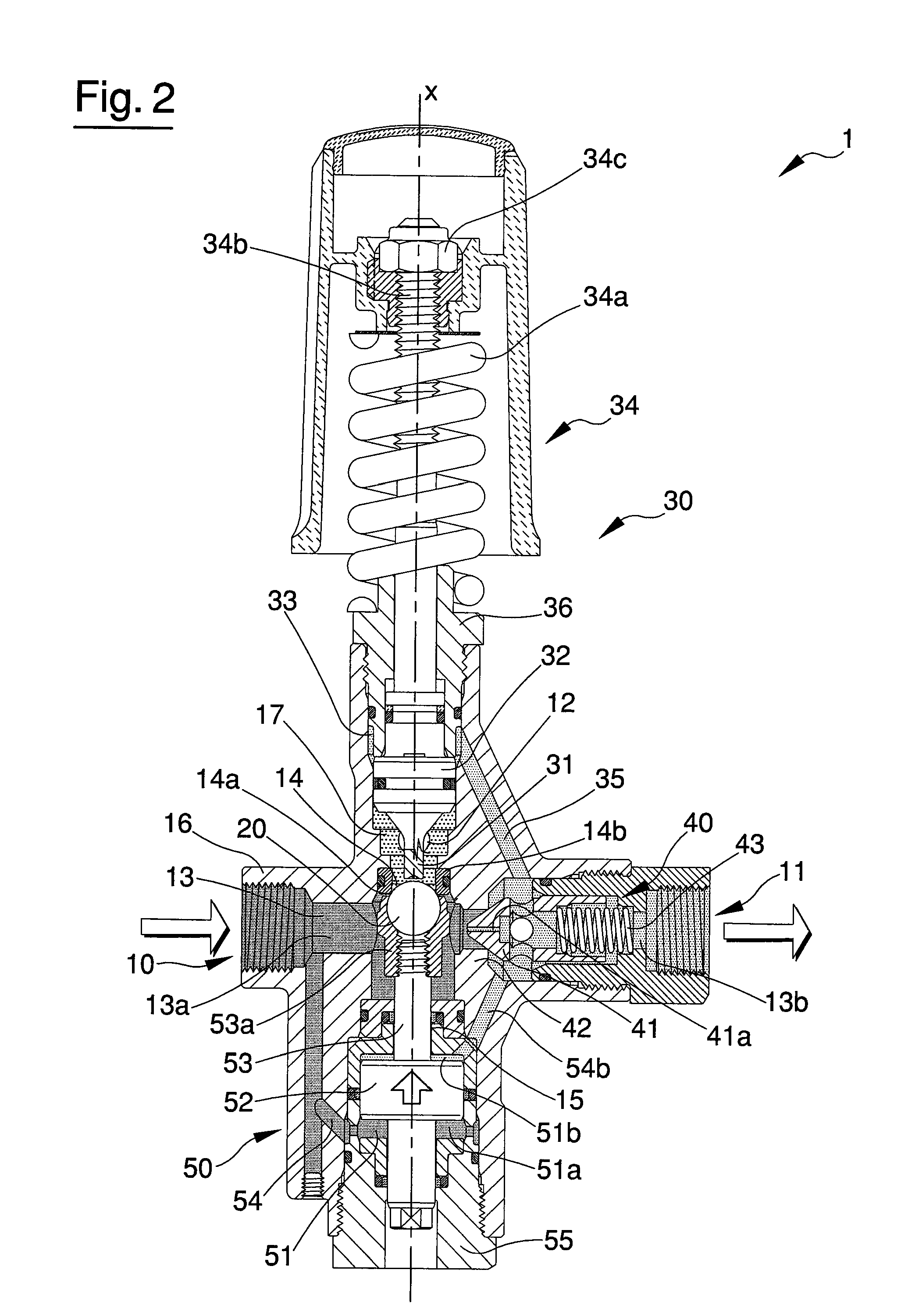 By-pass and pressure regulator valve