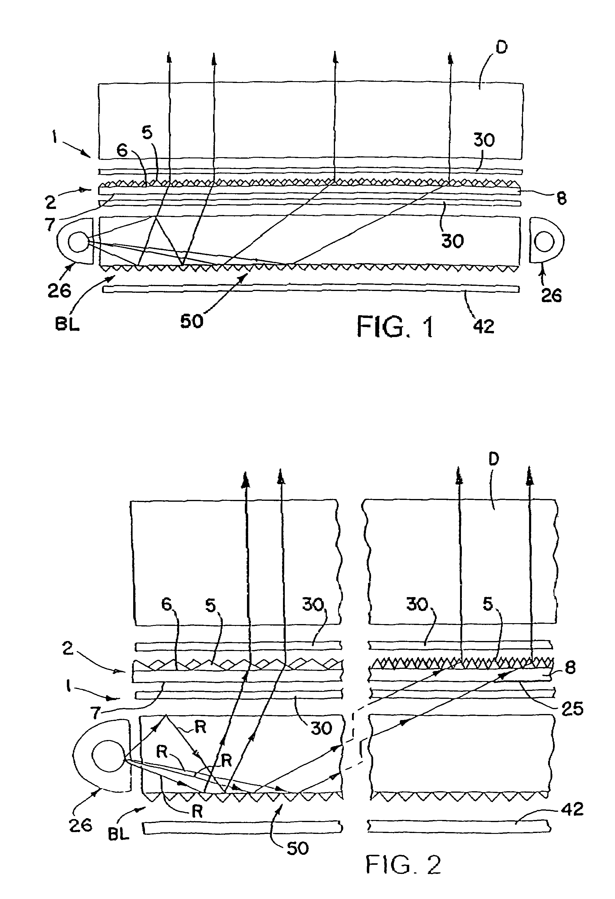 Light redirecting films including non-interlockable optical elements