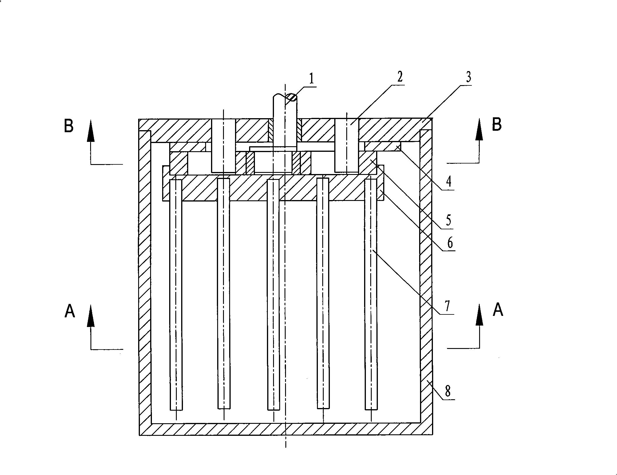 Translation motion type stirrer