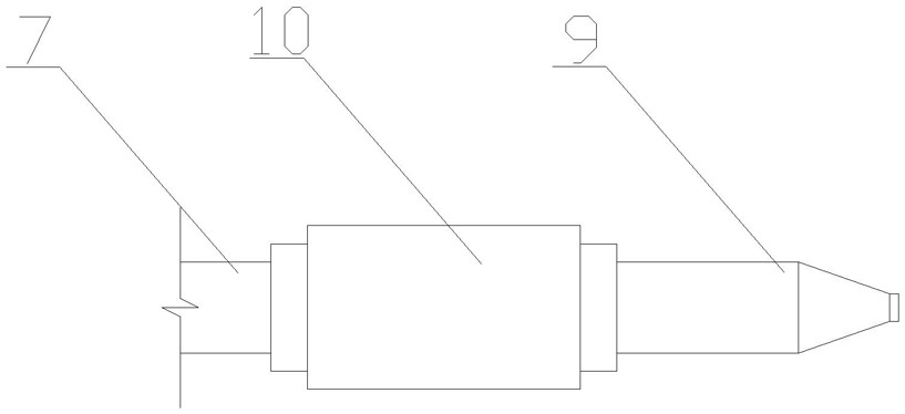 Open caisson inner edge angle adding pit borrowing equipment and using method thereof