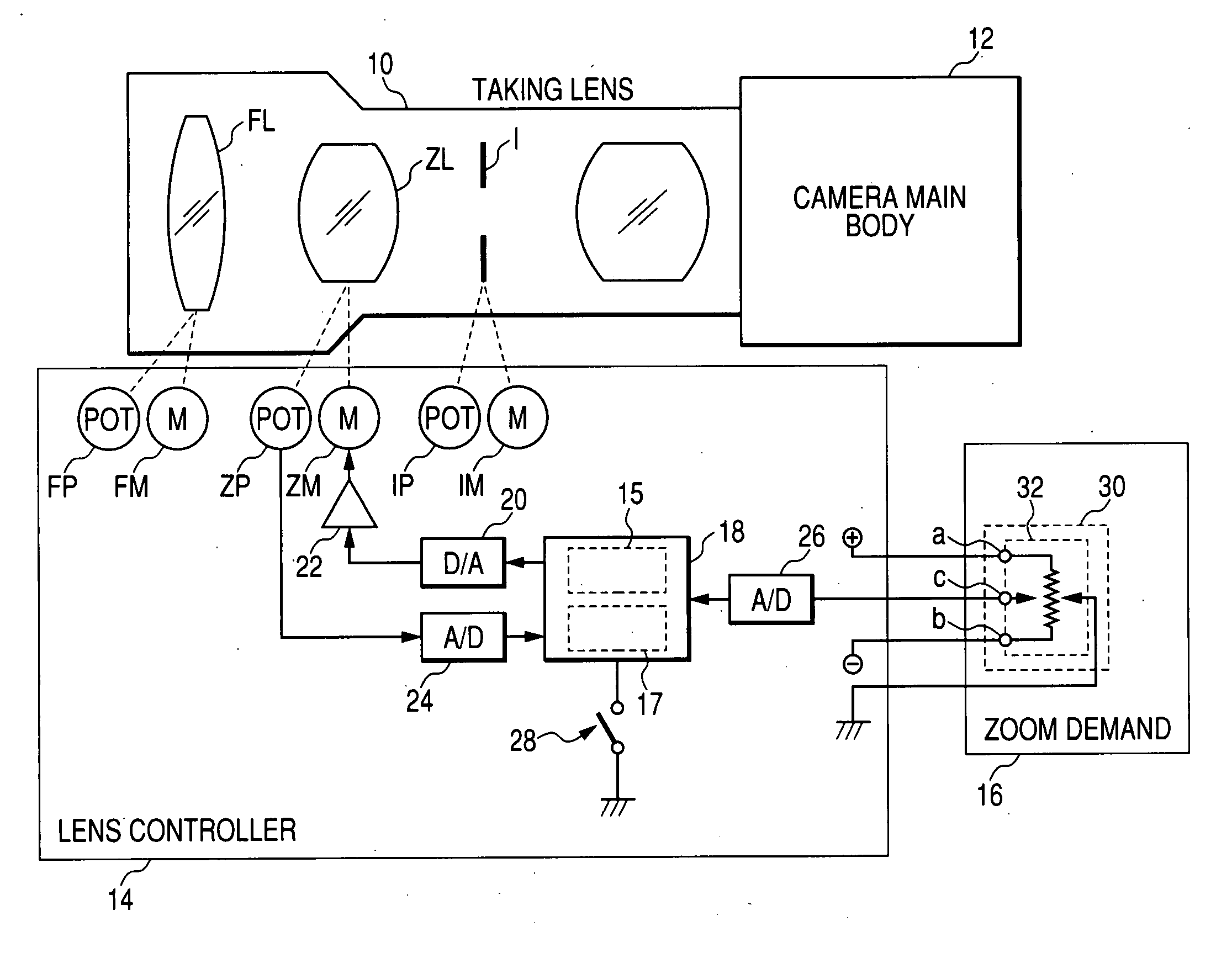 Lens control system, lens controller, and operating apparatus