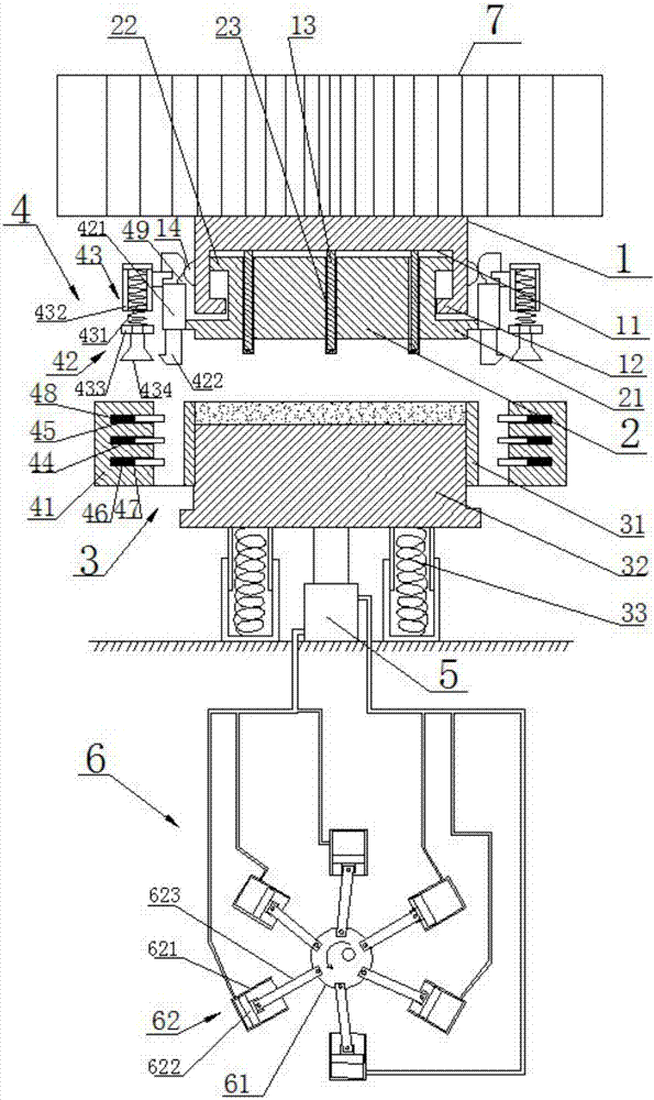 Device and method for processing circular single dovetail grooves in back surfaces of ceramic tiles