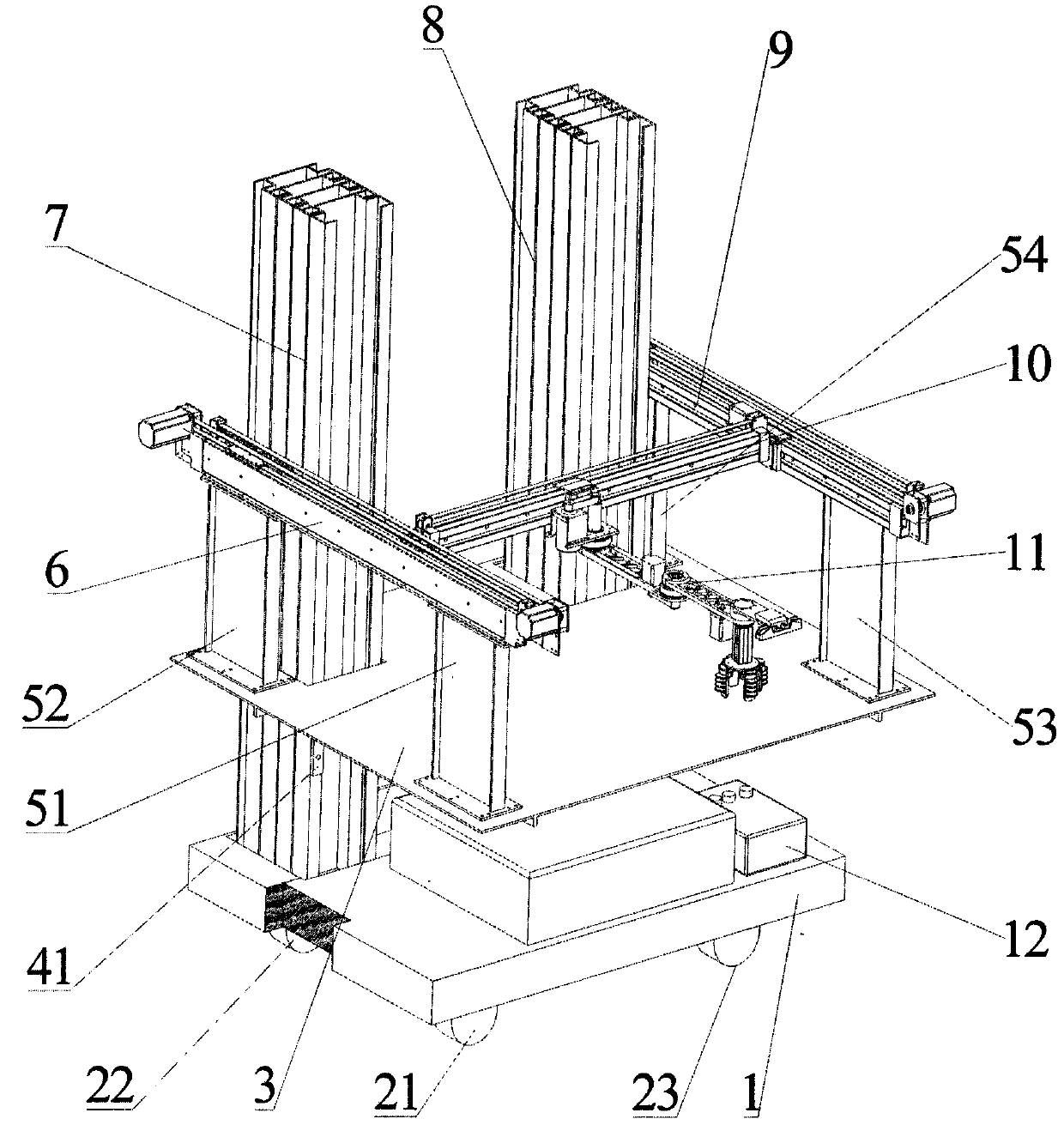 Mushroom picking robot applicable to multilayer mushroom bed operation