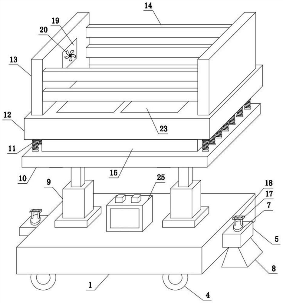 Equipment mounting base for electromechanical engineering