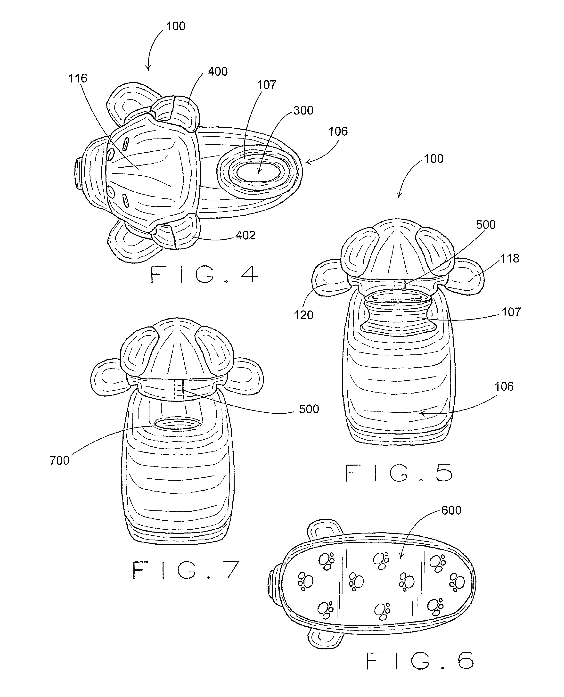 Combination plush slipper with integral dressable character