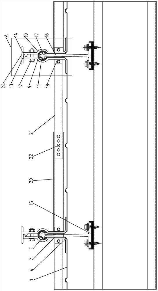 Metal roof wind-resistant clamping piece, clamp, system and composite roof wind-resistant system