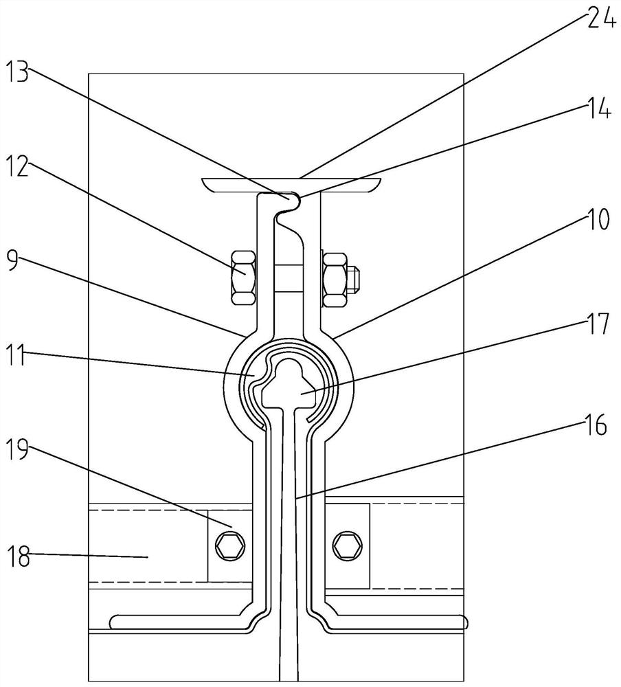 Metal roof wind-resistant clamping piece, clamp, system and composite roof wind-resistant system