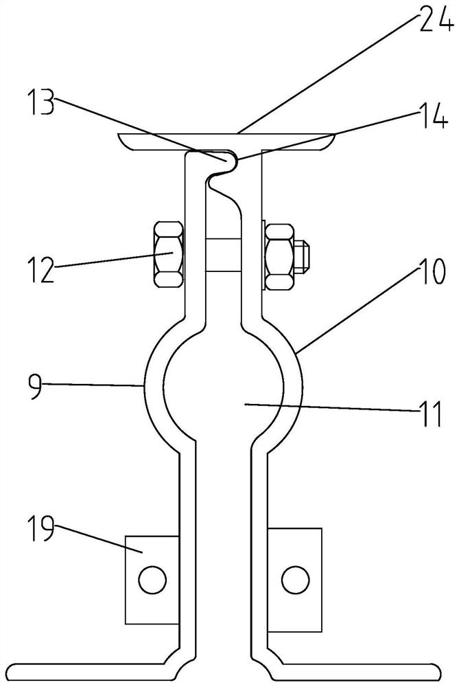 Metal roof wind-resistant clamping piece, clamp, system and composite roof wind-resistant system