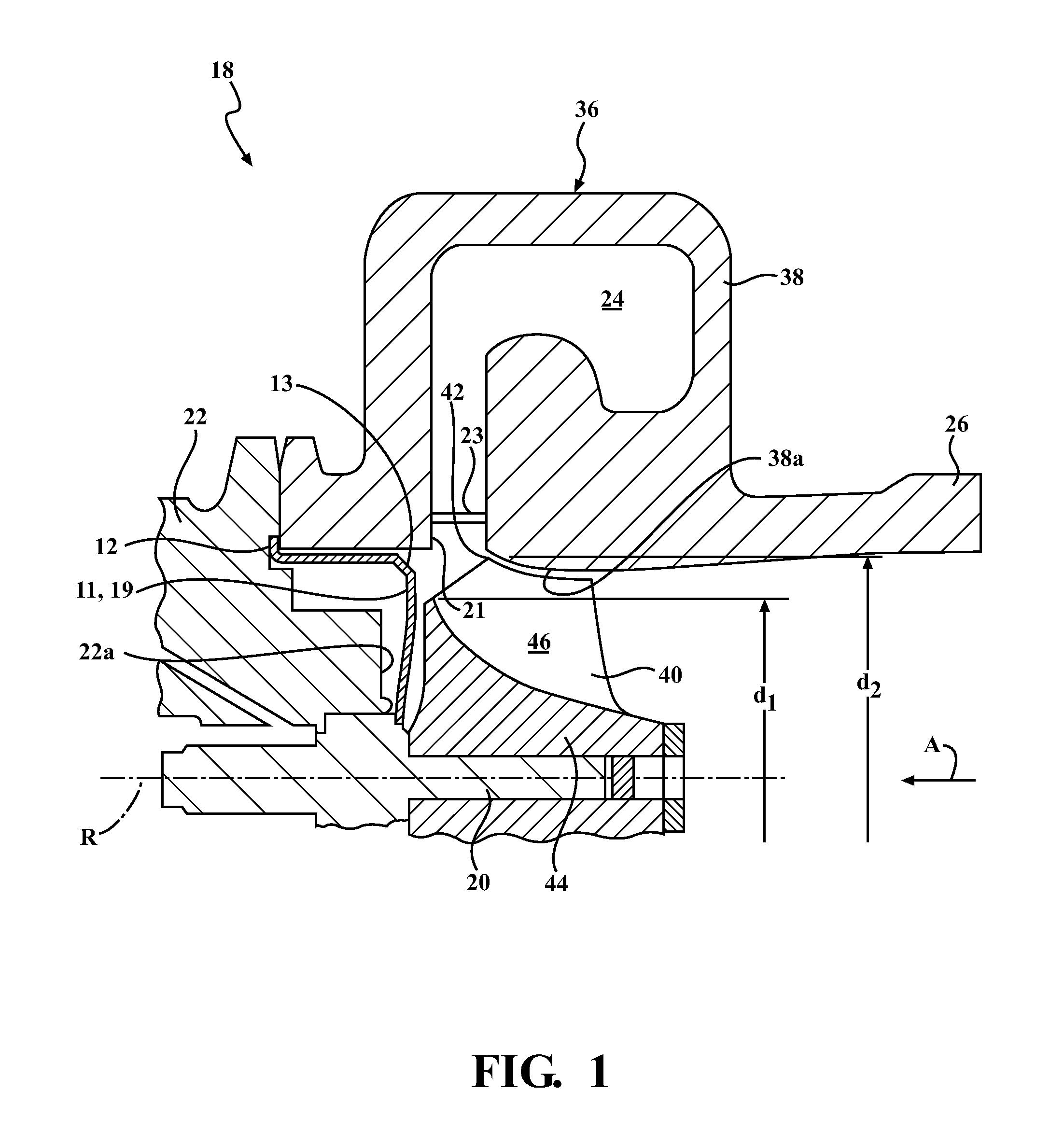 Heat shield for mixed flow turbine wheel turbochargers