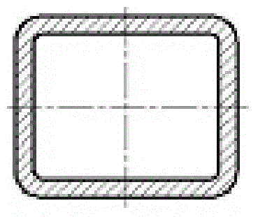 Rectangular hollow steel profile stretch bending forming method and special clamping device thereof