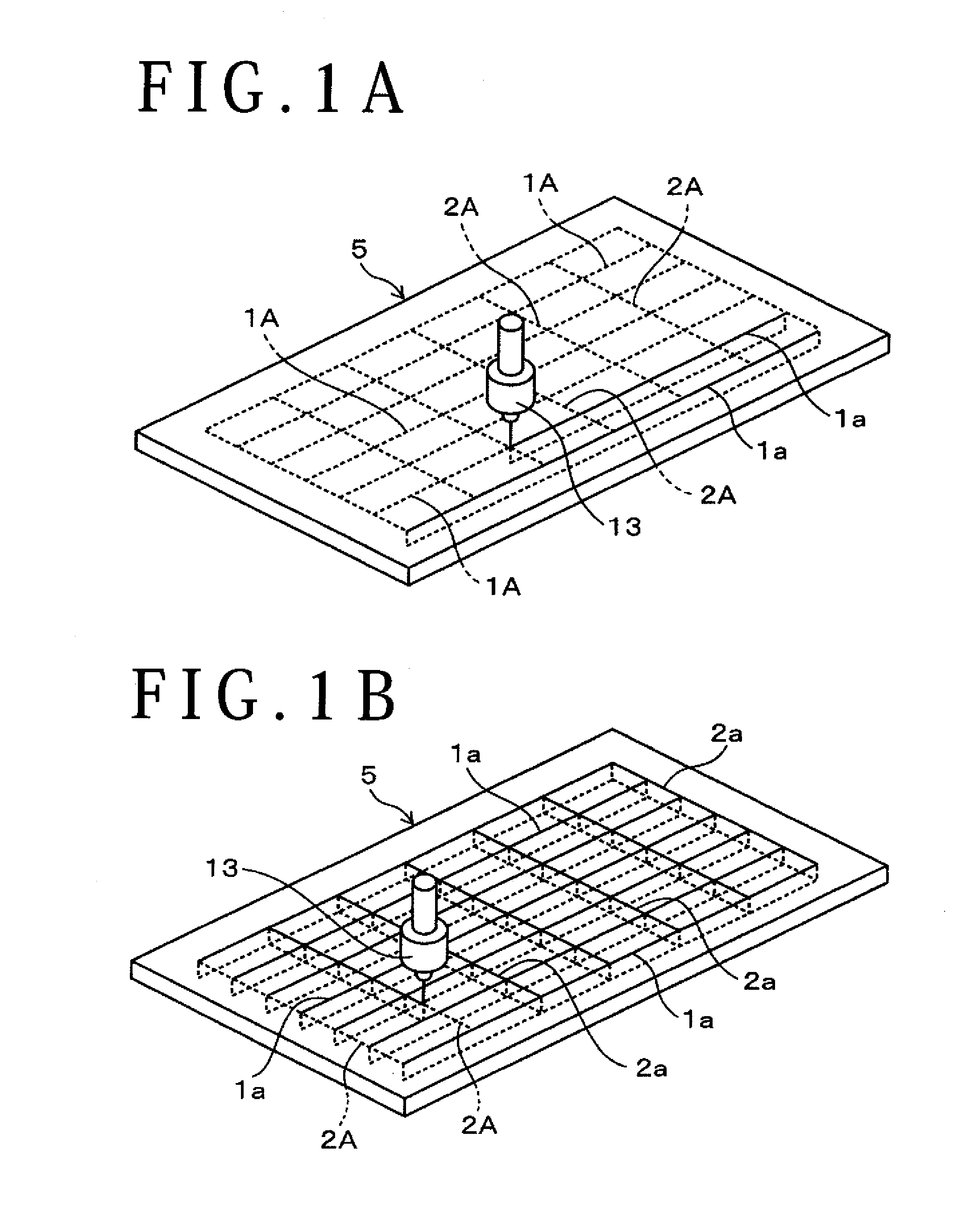 Water jet processing method