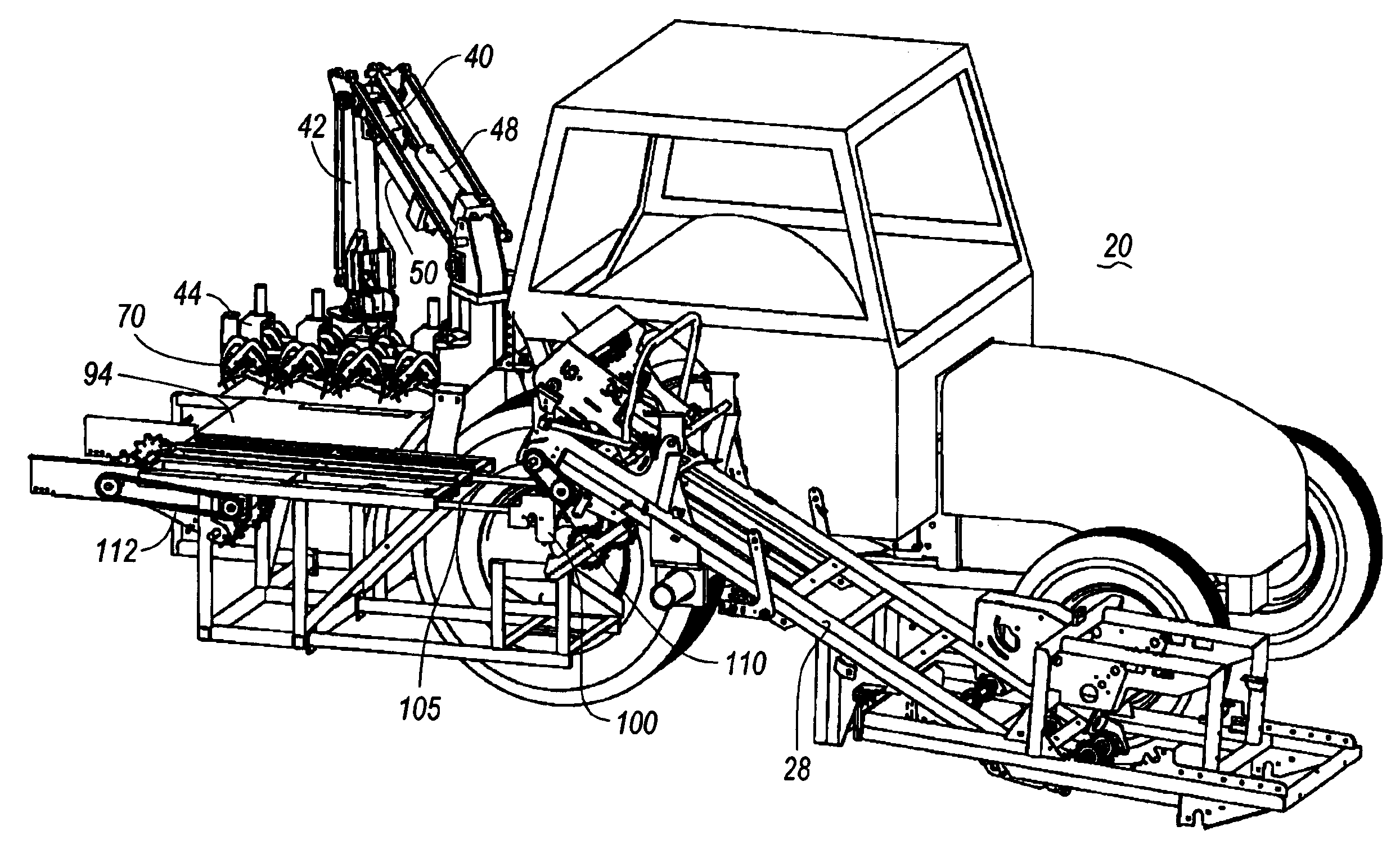 Robotic sod stacker