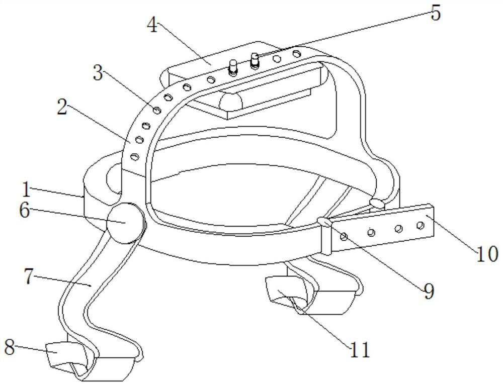 Hair tension based button type clipping device for drawing and closing scalp wound