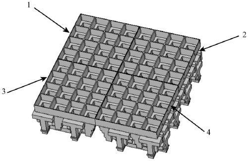 Satellite array antenna based on mirror image subarrays