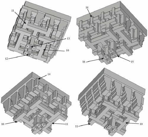 Satellite array antenna based on mirror image subarrays