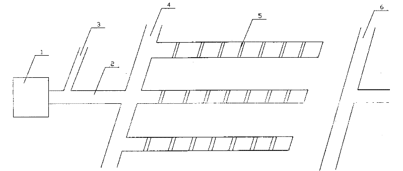 Urban domestic sewage natural treatment method