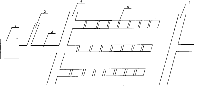 Urban domestic sewage natural treatment method