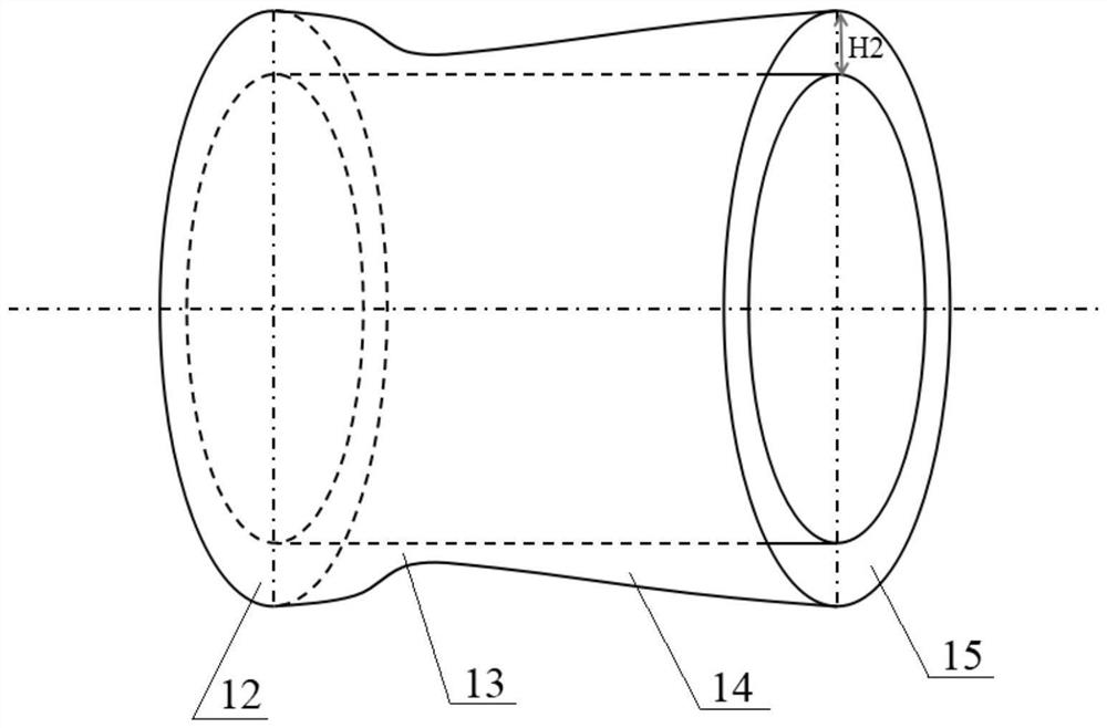 Gas injection type rotary detonation ramjet combustion chamber