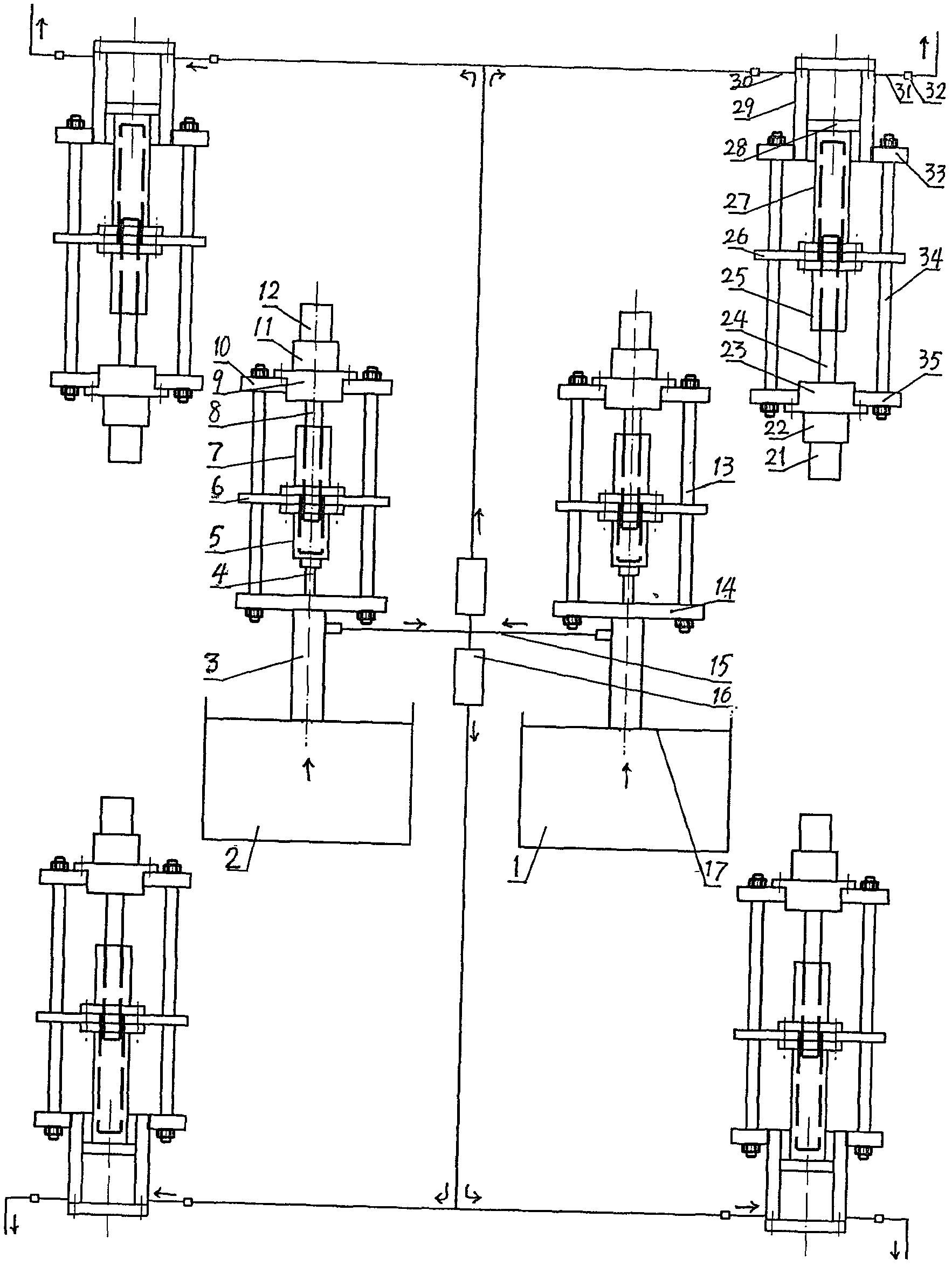 Modularized combined type all-electric rubber injection machine