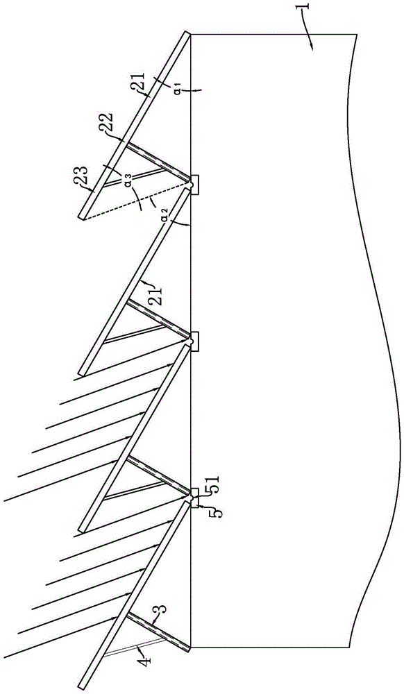 Energy-saving roof capable of injecting most sunlight in winter and injecting least sunlight in summer