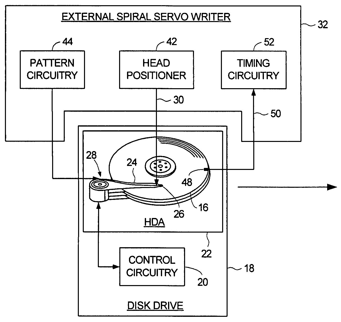 Using an external spiral servo writer to write spiral tracks to a disk to facilitate writing product servo sectors to the disk