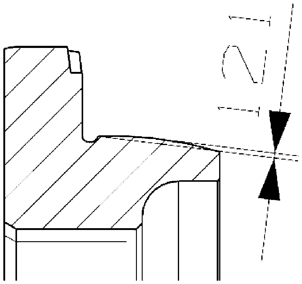 Matched structure of synchronous ring and joint gear ring of automobile manual transmission