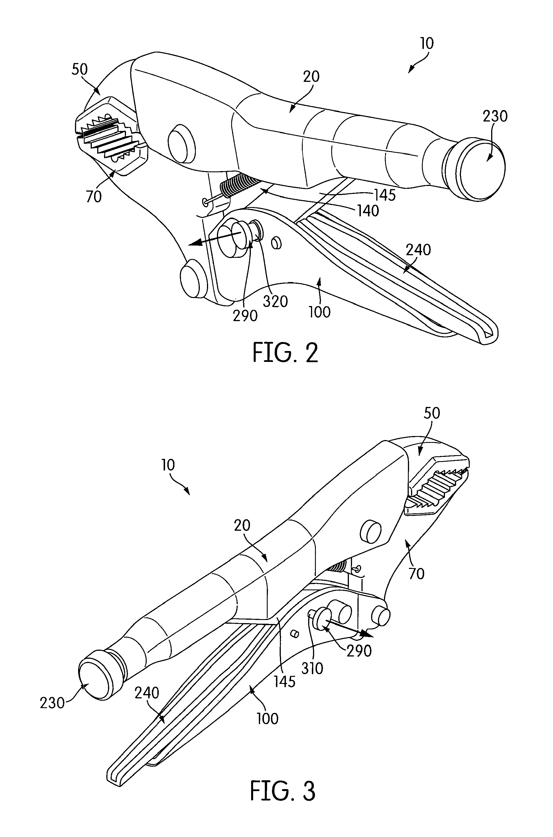 Locking pliers with handle locking mechanism