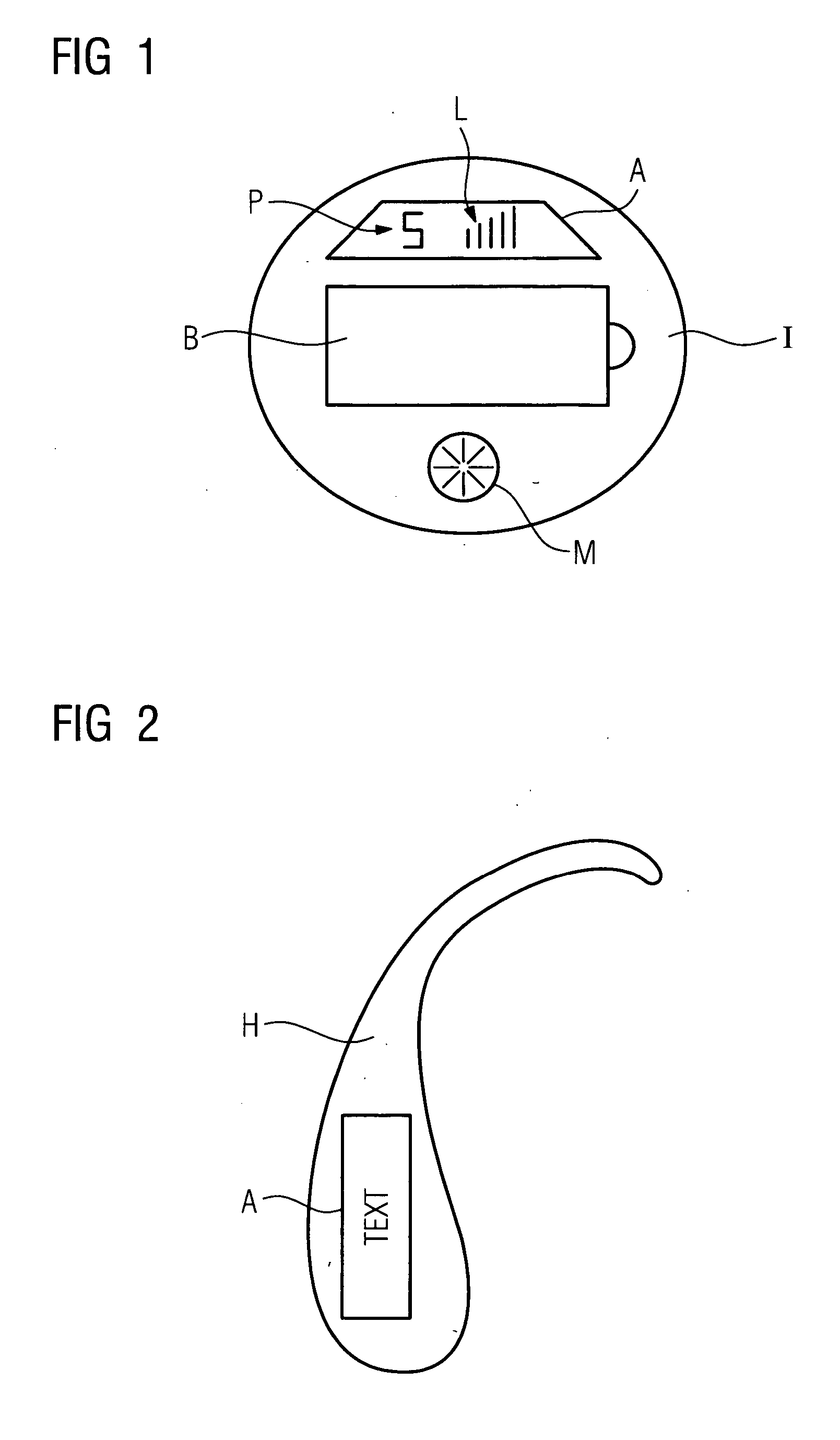 Hearing aid having a display device