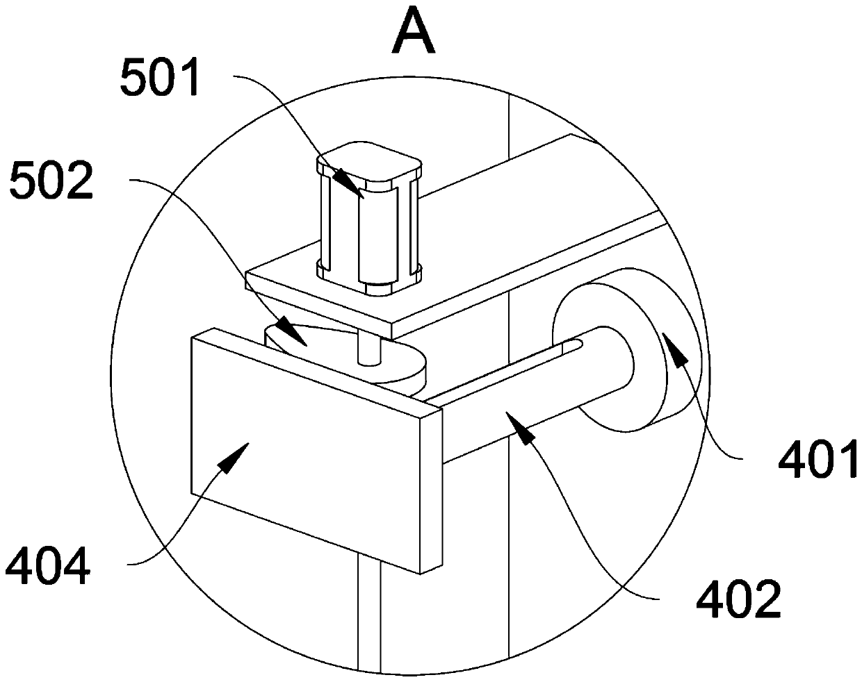 Buoy linkage paint brushing device