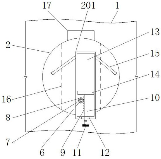 Ground wire anti-corrosion installation structure for low-voltage power distribution cabinet