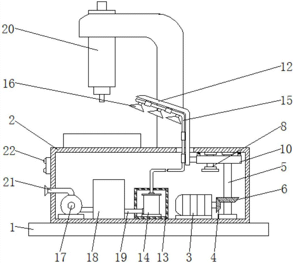 Spot welding machine welding fume purifying device with environment-friendly function