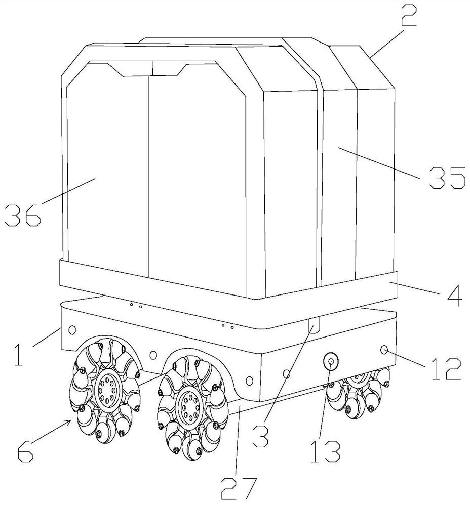 Medical intelligent medicine delivery trolley