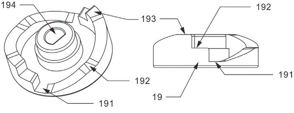 Gear shifting device of two-gear transmission of electric vehicle