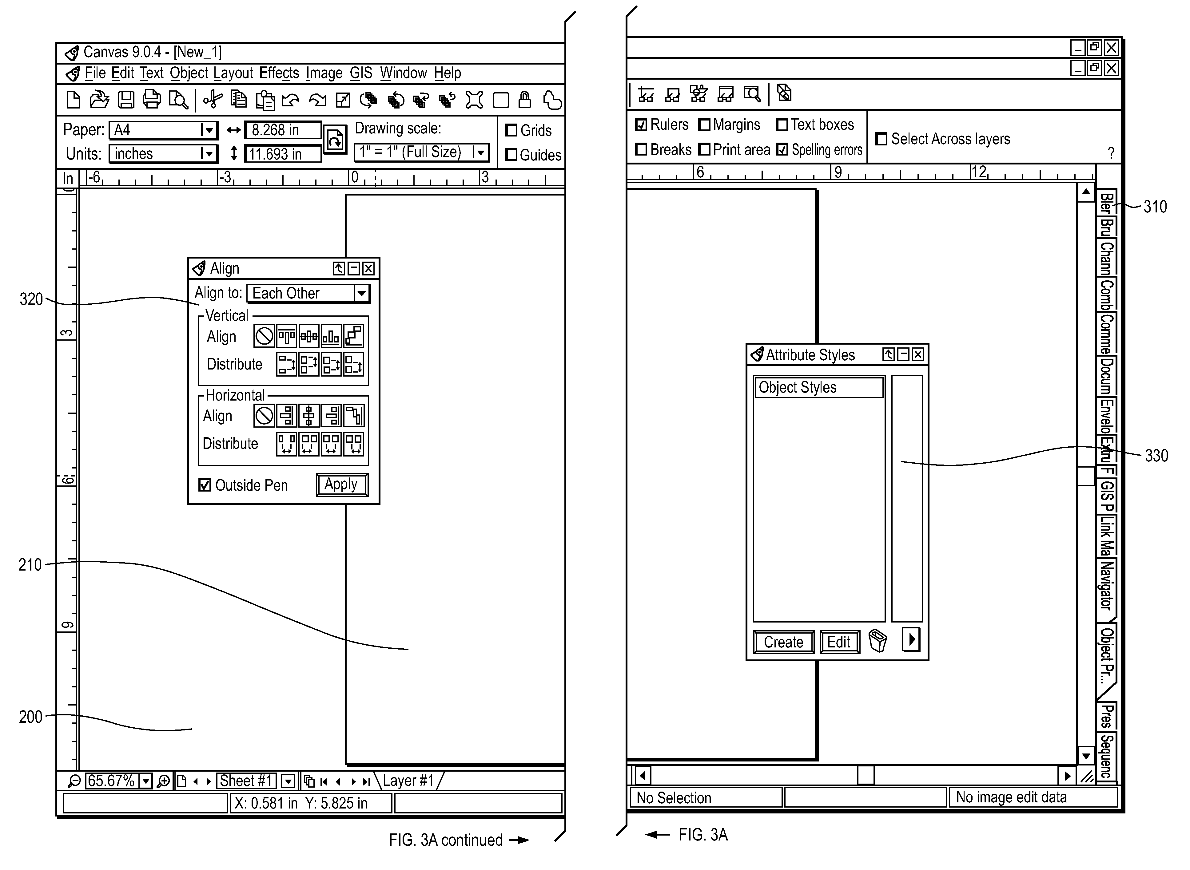 Management of multiple window panels with a graphical user interface