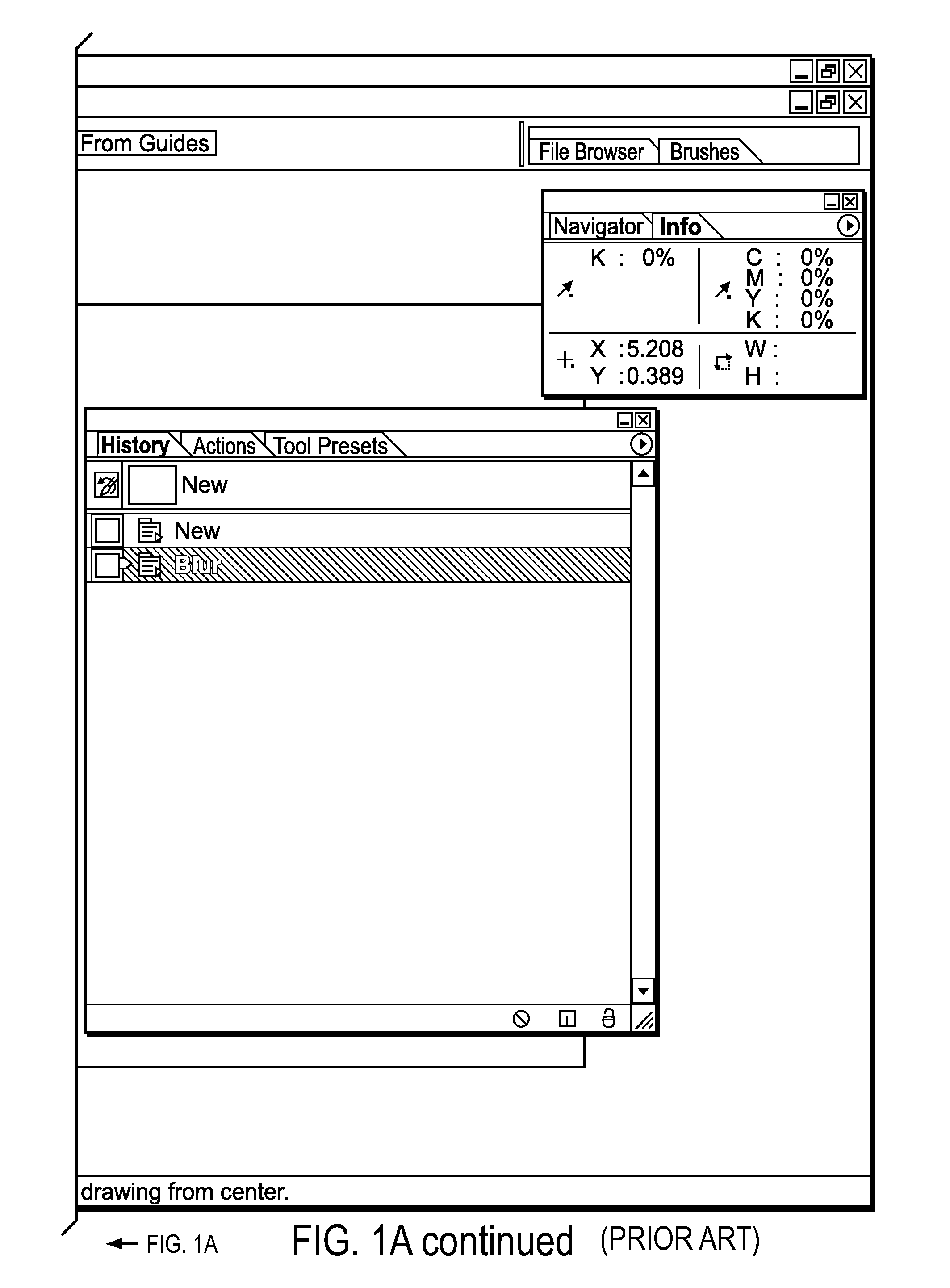 Management of multiple window panels with a graphical user interface