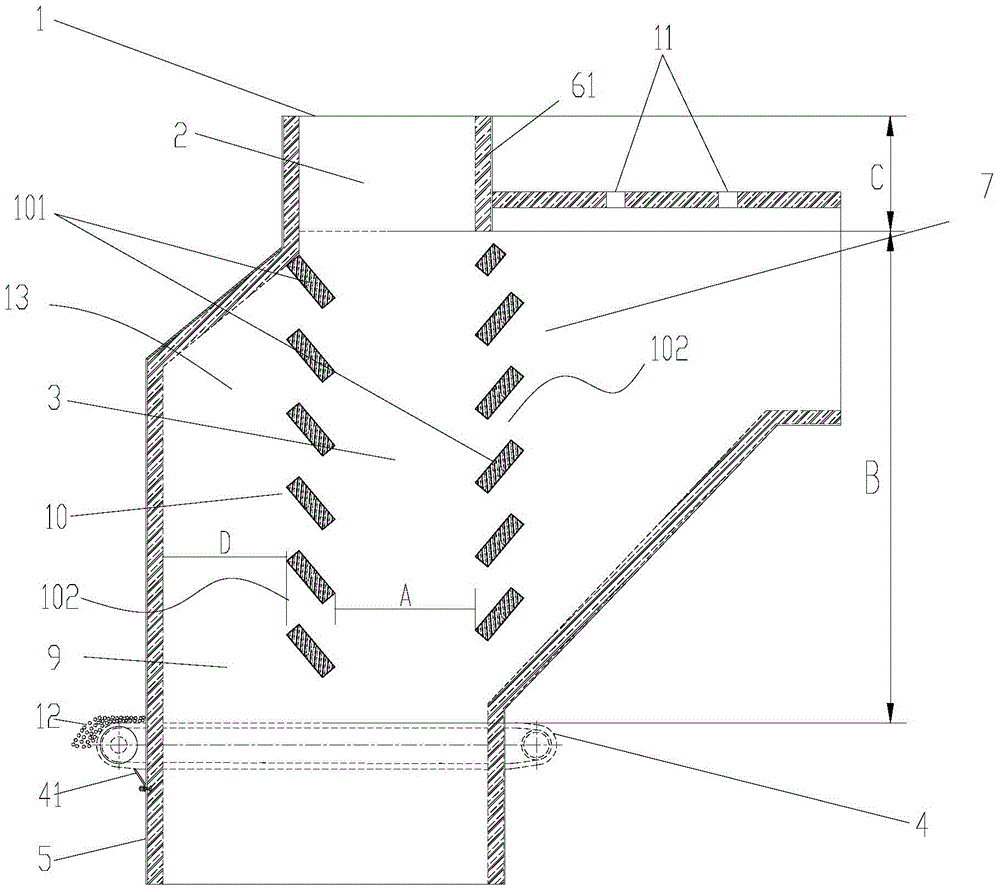 A solid fuel clean combustion device and combustion method