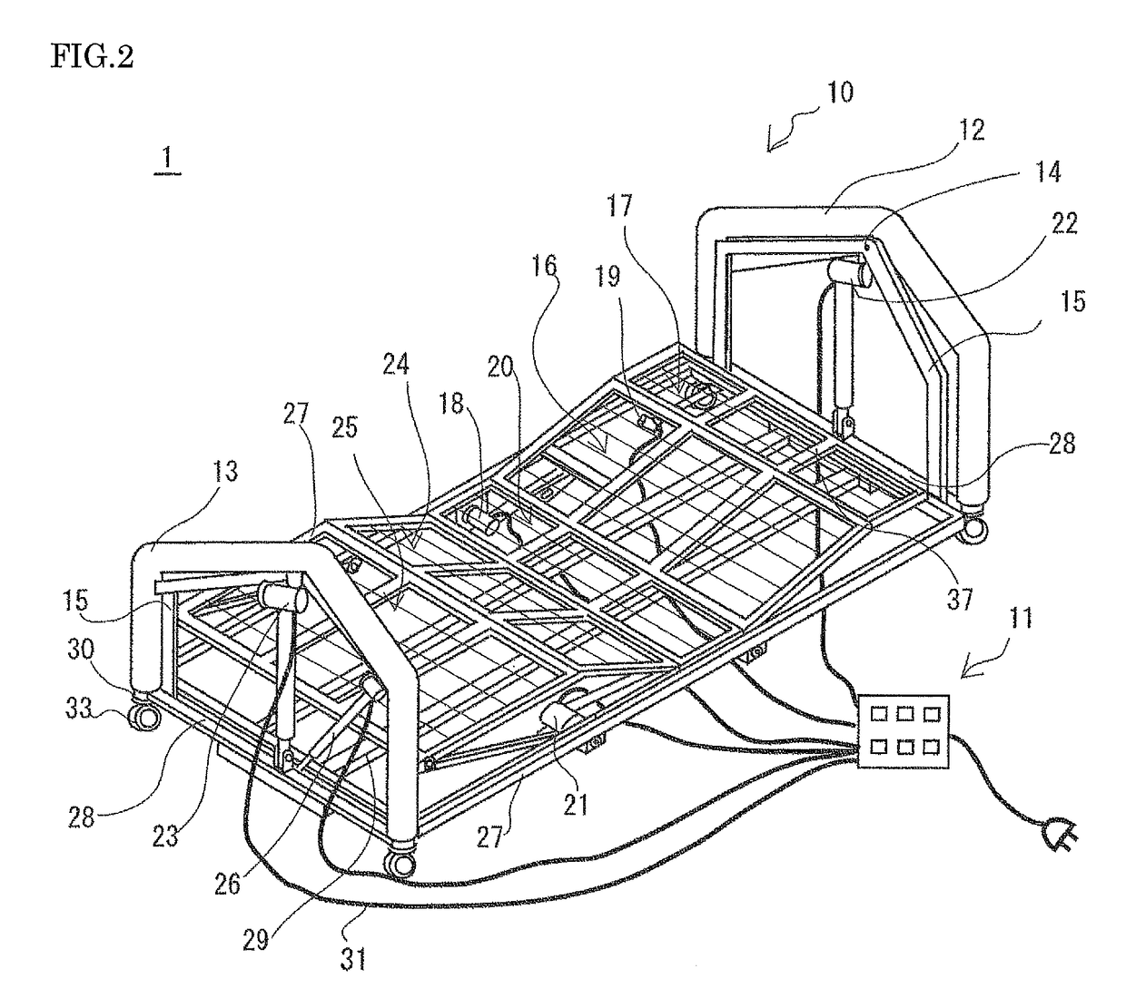 Sleeping position-controlling bed system