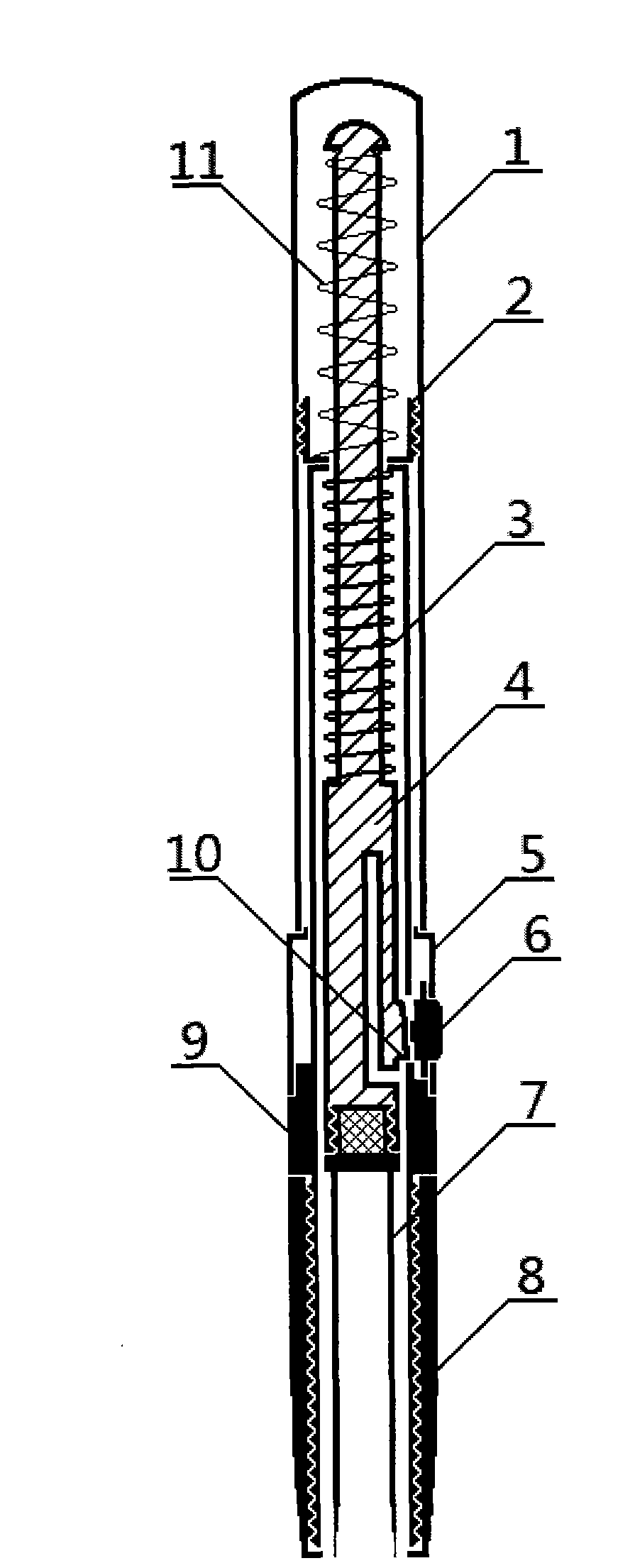 Spring mode skin biopsy ring cutter