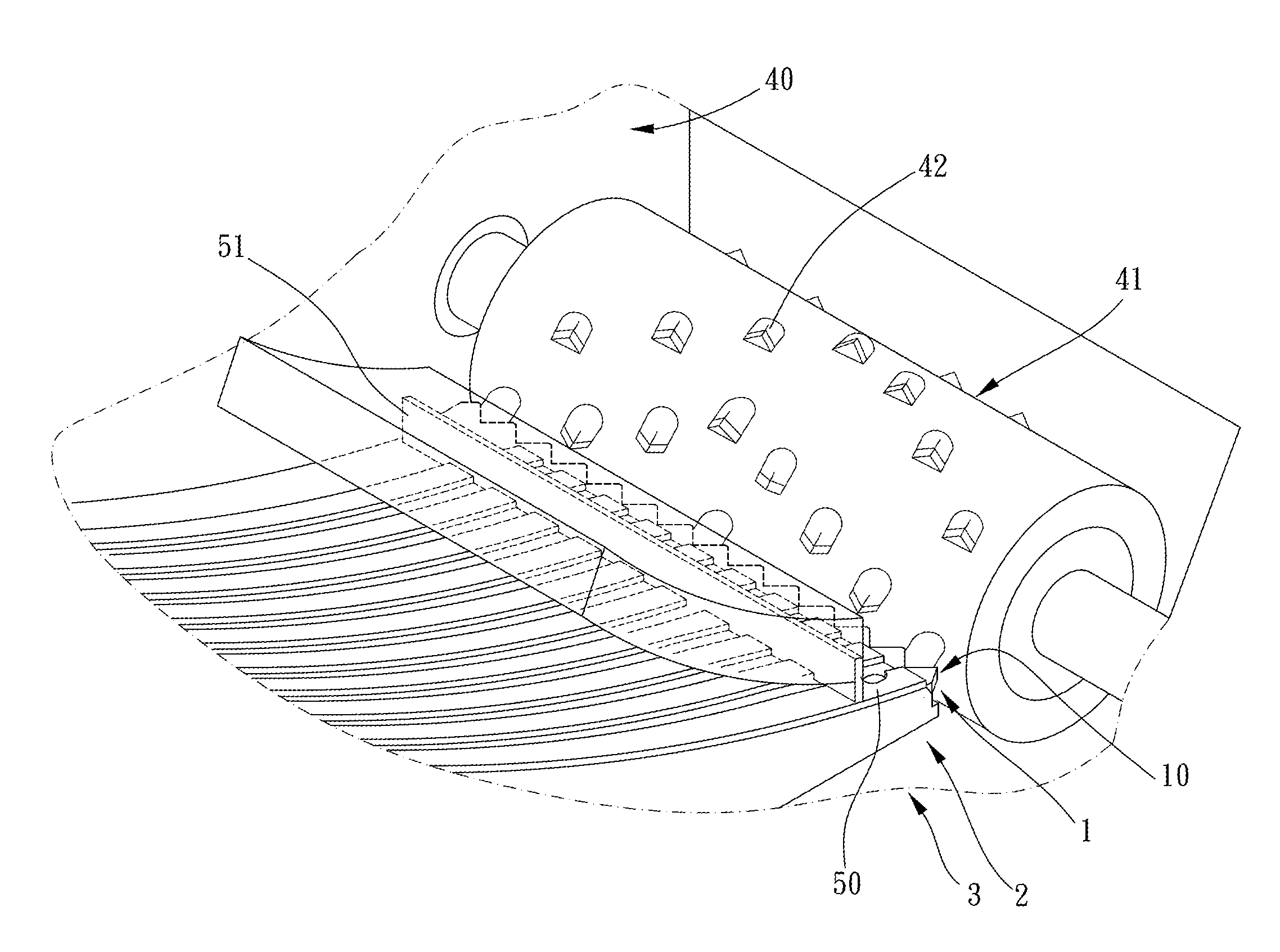 Crusher with cutter assembly and cutter thereof