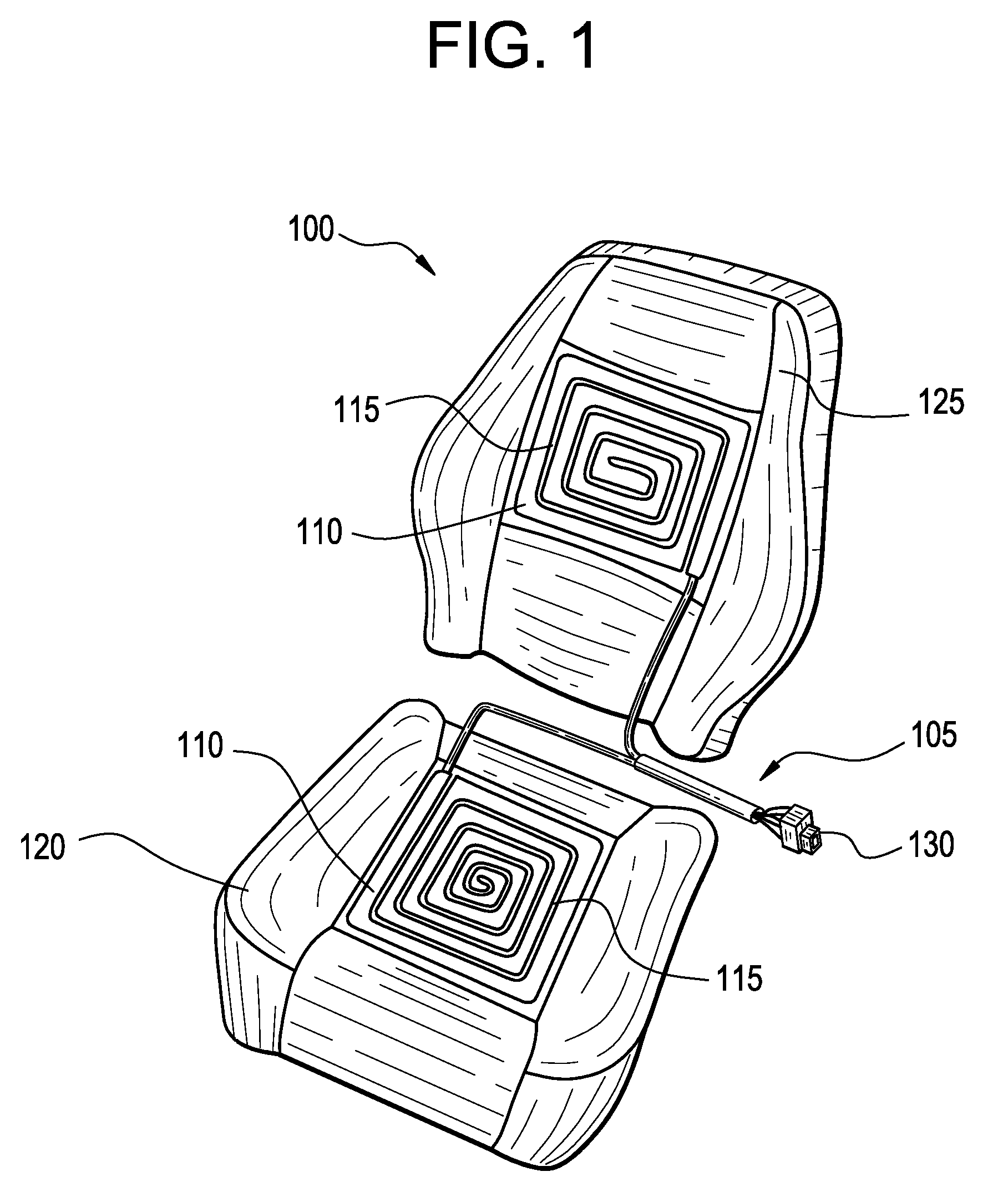 Thermally regulated heater for motor vehicles