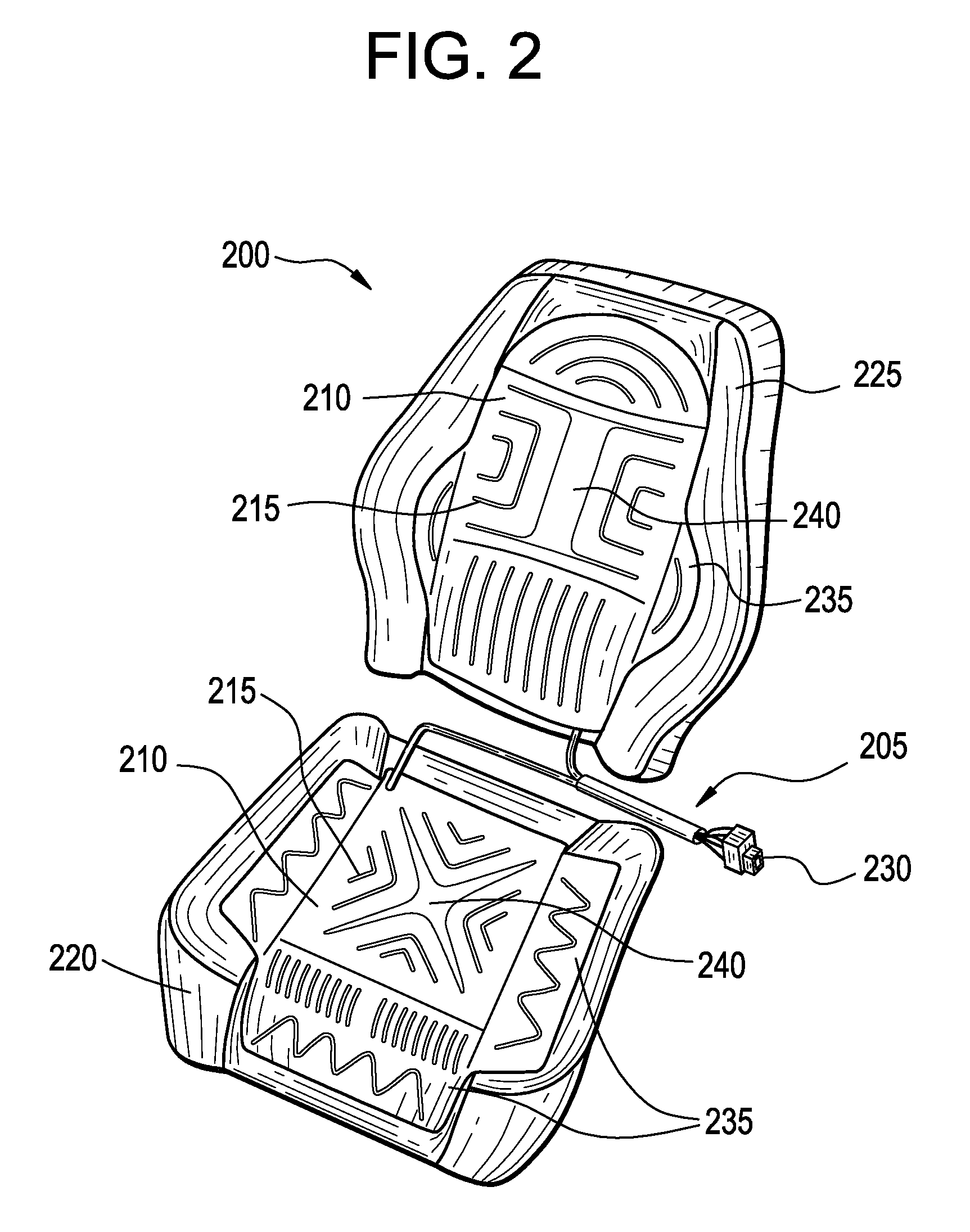 Thermally regulated heater for motor vehicles