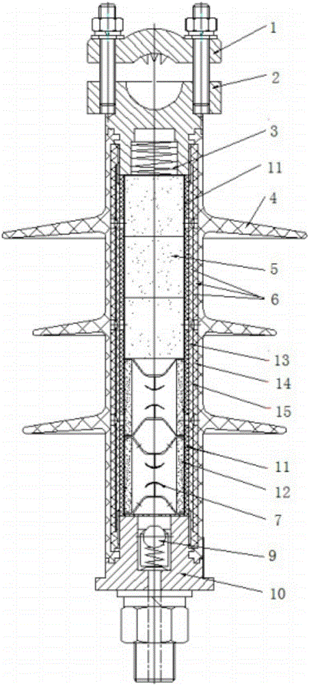 Composite lightning protection insulator