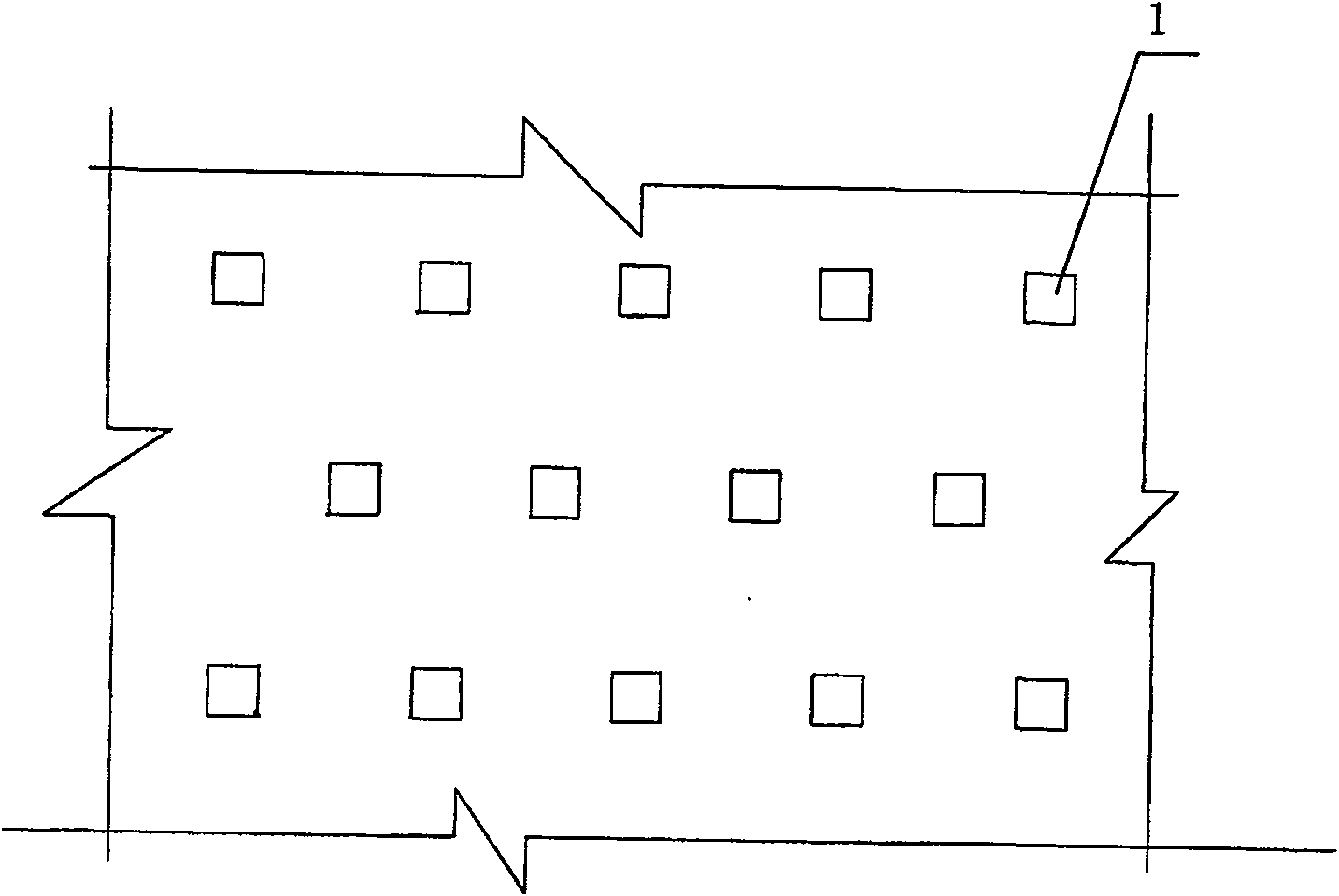 Novel ecological slope protection substrate building method