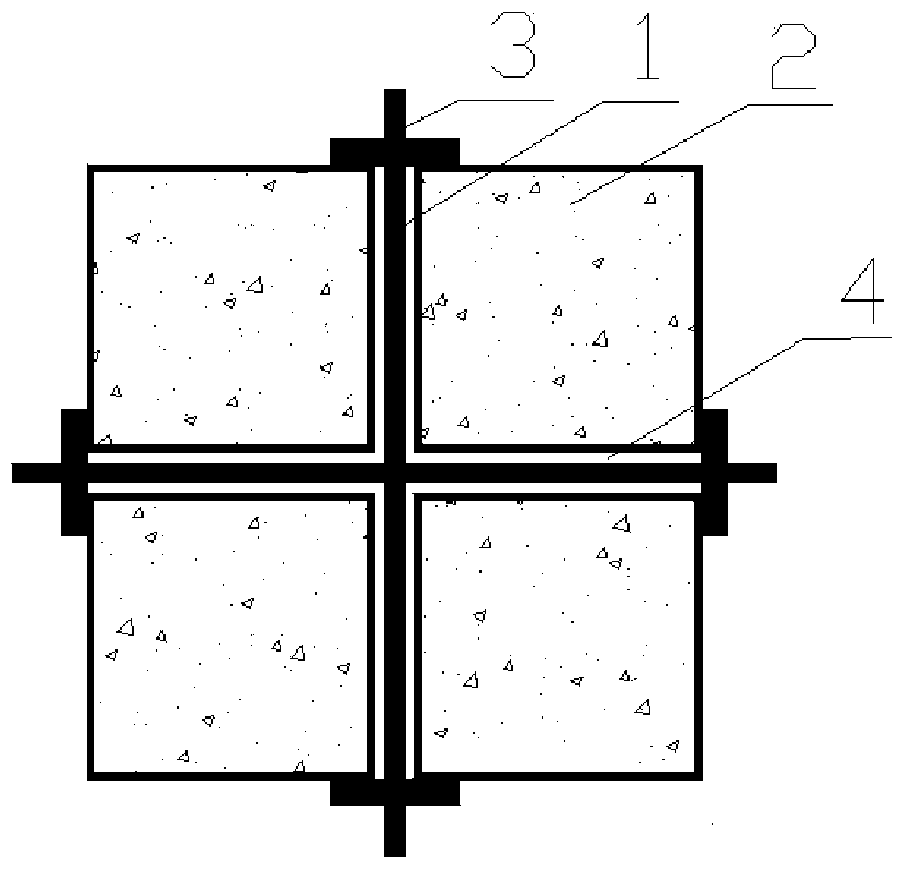 Four-steel-tube externally-attached decoration plate type cross-shaped variable-cross-section steel core energy dissipation limiting anti-buckling supporting member