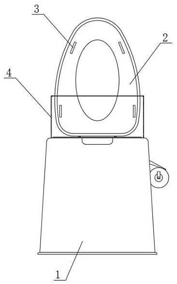 Odor-proof excrement and urine treatment device for old people