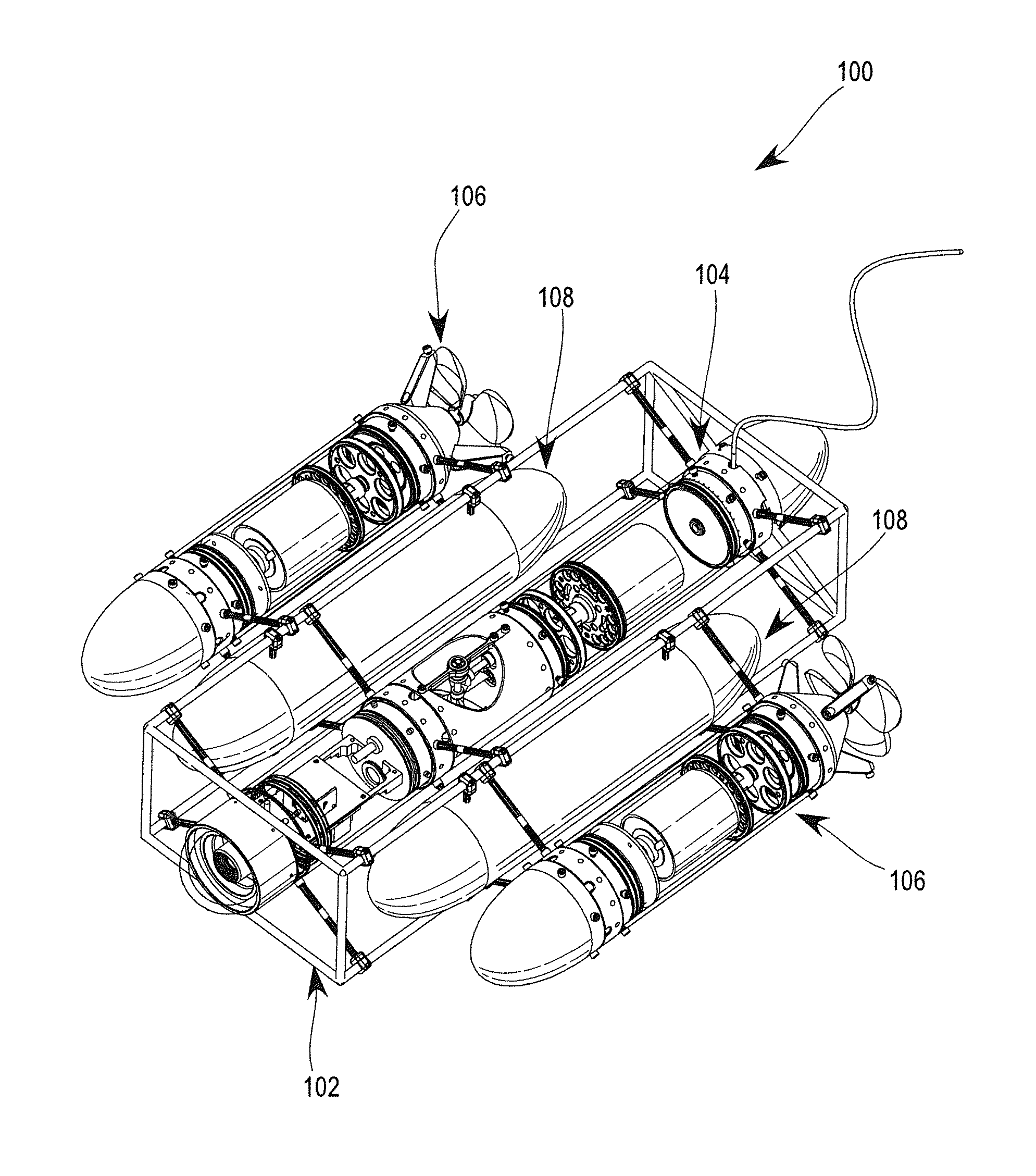 Modular rapid development system for building underwater robots and robotic vehicles