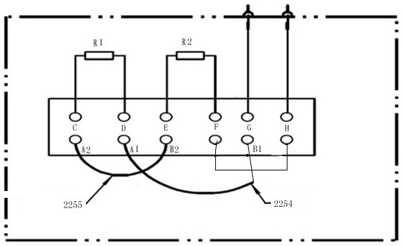 Temperature sensing cable fireproof detection device for converter of high-speed motor train unit