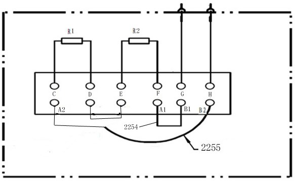 Temperature sensing cable fireproof detection device for converter of high-speed motor train unit